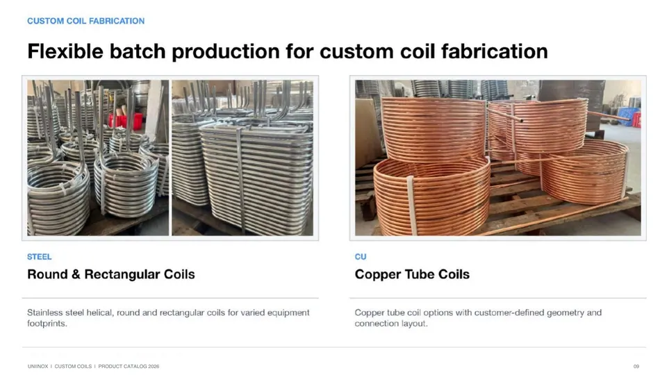 Uniinox custom coils catalog page 9 of 17