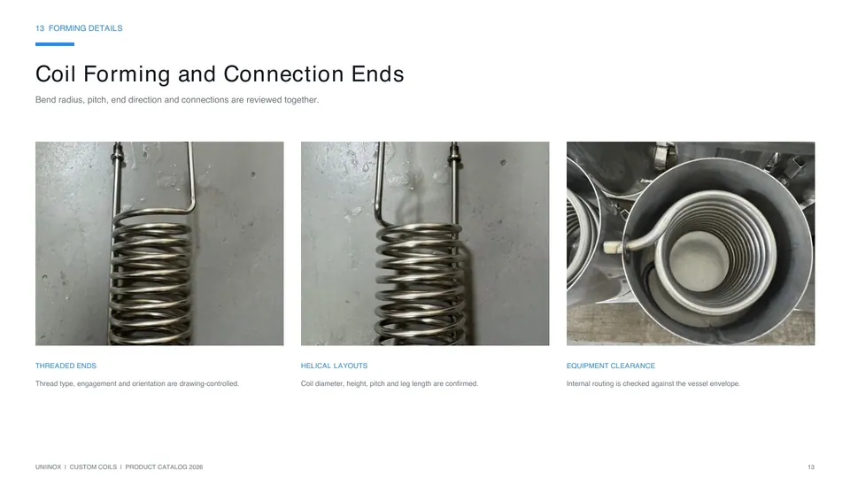 Uniinox custom coils catalog page 13 of 17